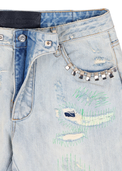 STUDDED RODEO DENIM (LIGHT)